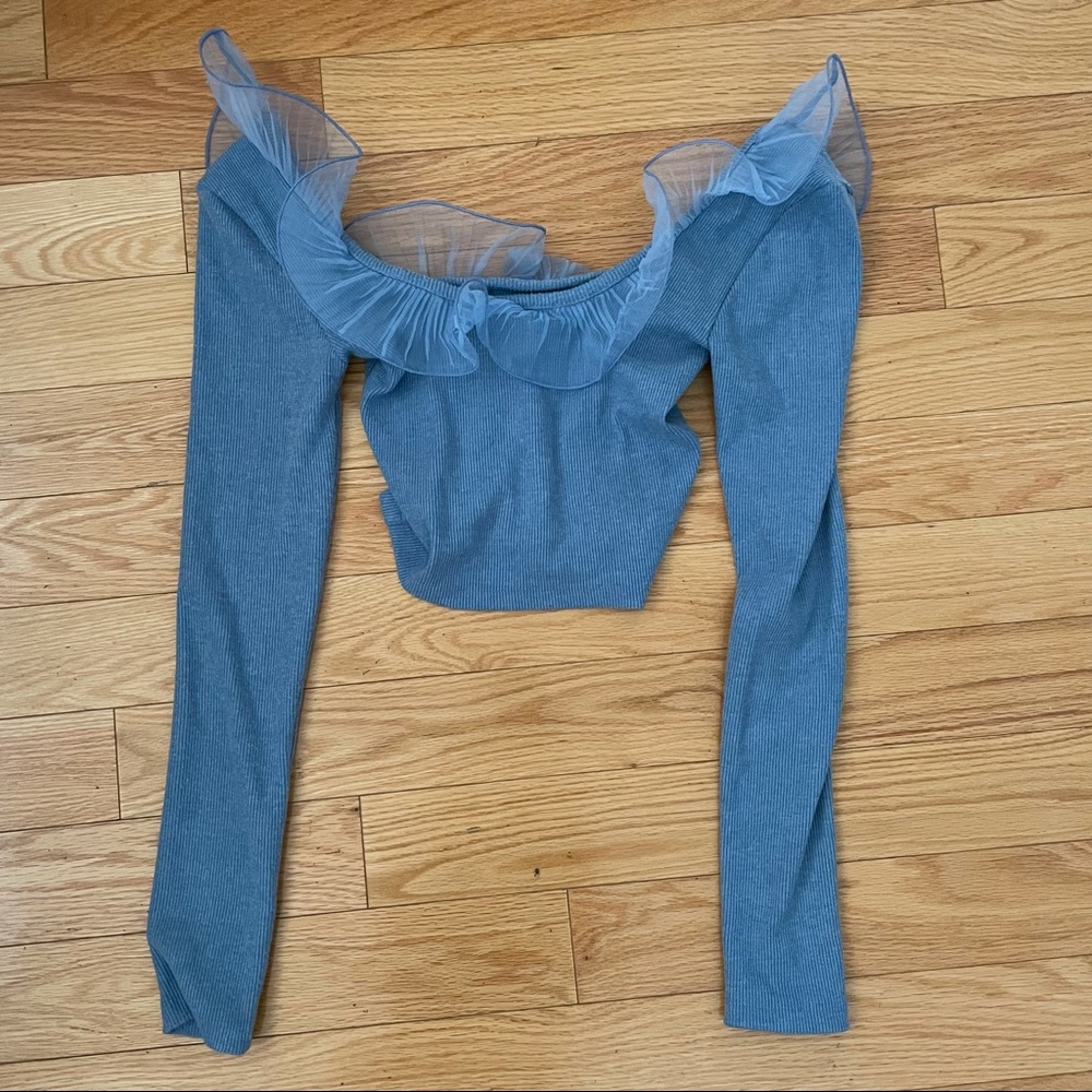 Zara organza top